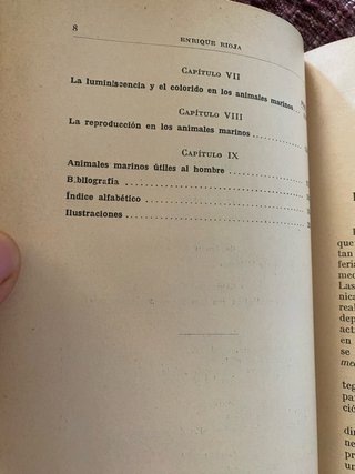 Enrique Rioja./ los animales marinos