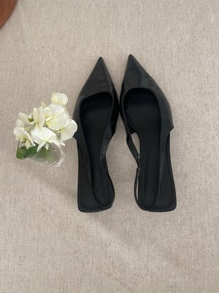 Zapatos tacón kitten negro