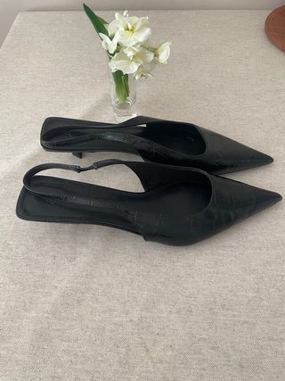 Zapatos tacón kitten negro