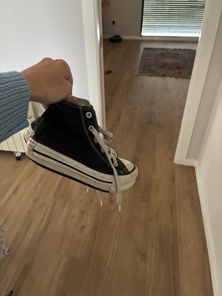 Converse plataforma negras talla 31
