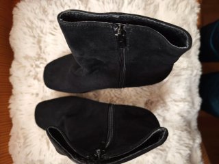 Botines negros tacón Mari Paz talla 37