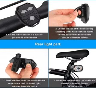 Intermitentes LED para Bici/Patinete con Mando