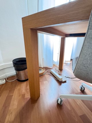 Mesa de oficina de madera maciza