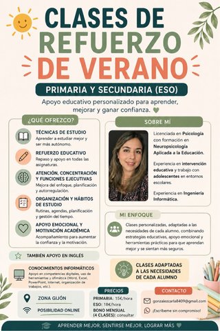 APOYO EDUCATIVO PRIMARIA Y SECUNDARIA Licenciada