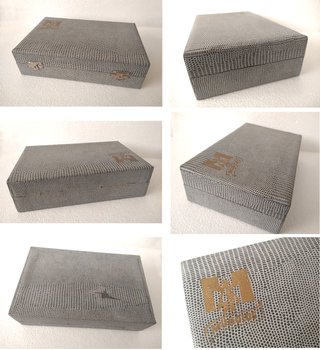 Estuche con par de binoculares teatro s.XIX