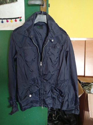 Chaqueta Impermeable Mujer Benetton Azul