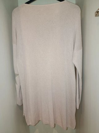 Camiseta larga estrellas plateadas talla única