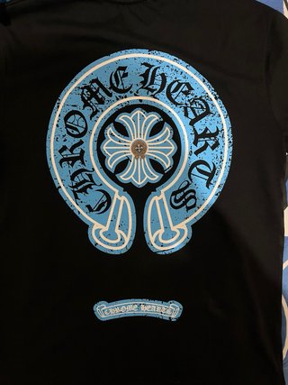 Camiseta Chrome Hearts Negra y Azul