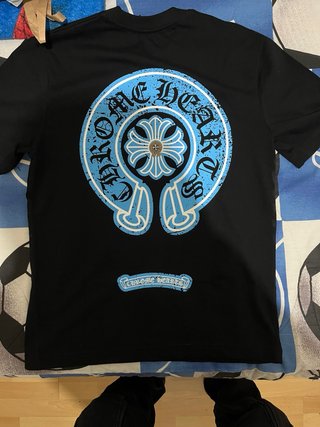 Camiseta Chrome Hearts Negra y Azul