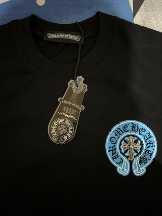 Camiseta Chrome Hearts Negra y Azul