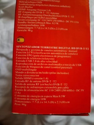 Decodificador TDT HD DVB-T/T2 USB 2.0 Majestic