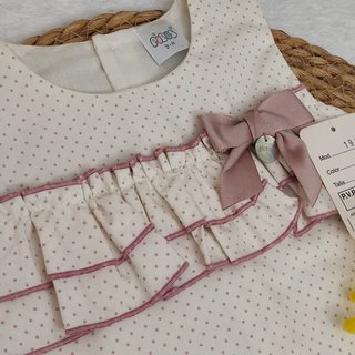 Vestido bebé niña Pipos verano talla 9 meses