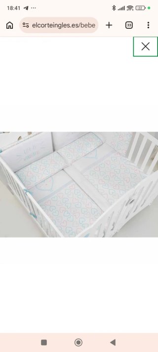 Cuna Micuna Gemelar 120x60 cm Blanca