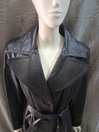 Trench donna vera pelle tg 44