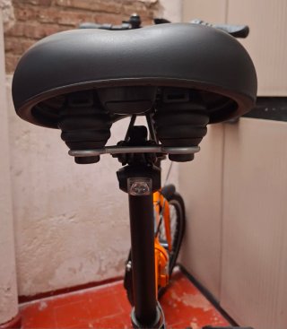 BICICLETA PLEGABLE NARANJA LEOTRON CN MEJORAS AÑAD