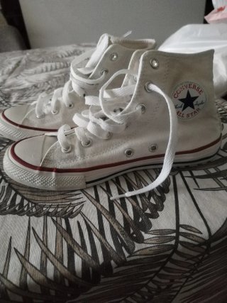Zapatillas Converse Blancas Altas talla 34