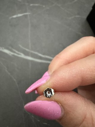 Orecchini Argento 925 Zircone Viola