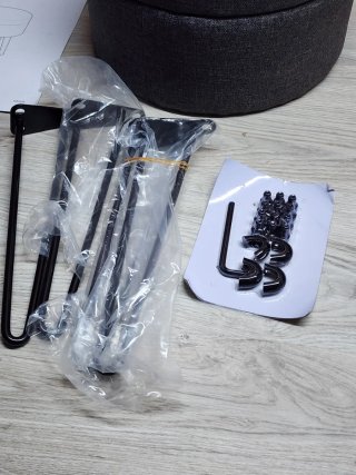 SONGMICS Puff Baúl Almacenaje Gris