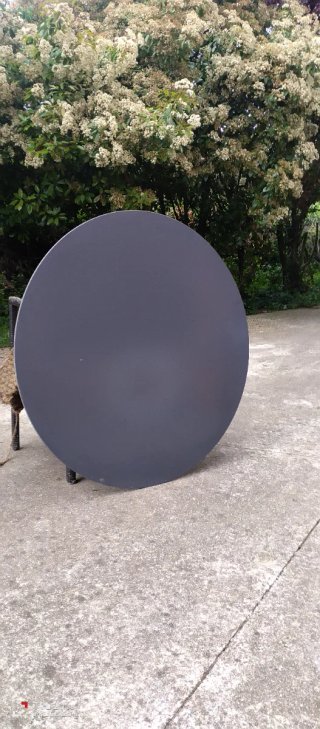 Tablero de mesa de cristal gris oscuro