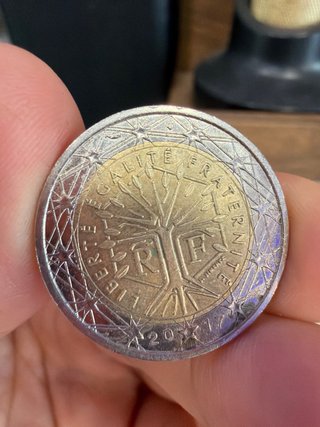 Moneta 2 Euro Francia 2017 Albero della Vita