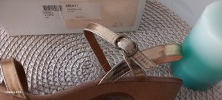 Sandalias plataforma doradas
