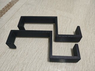 Colgadores para estantería LACK (Negro)