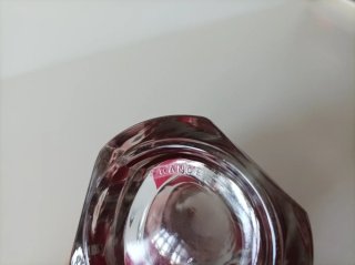 Jarrón de cristal francés con diseño