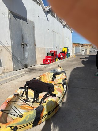 Kayak individual sit-on-top + remo + bolsa