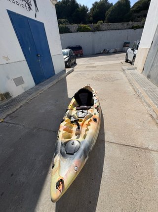 Kayak individual sit-on-top + remo + bolsa