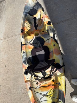 Kayak individual sit-on-top + remo + bolsa