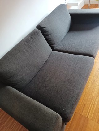 Sofá modular gris oscuro