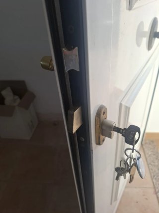 Puerta de entrada galvanizada