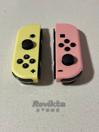 Controller Joycon compatibili Nintendo Switch Rosa/Giallo