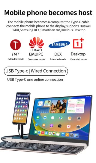 Monitor portatile touch screen da 14 pollici