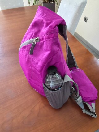 Zaino pieghevole da donna viola/grigio nuovo