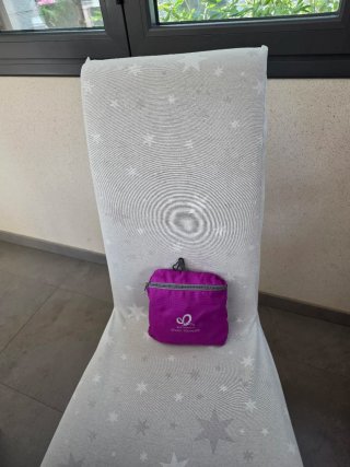 Zaino pieghevole da donna viola/grigio nuovo