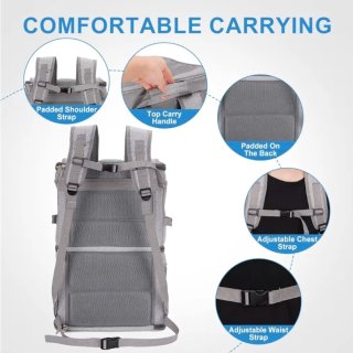Transportín para mascotas gris
