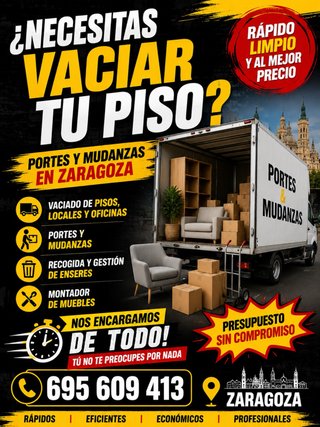 Mudanzas portes trasportes montaje muebles