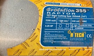 Serra de corte metal Evolution 355