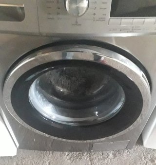 Ojo puerta lavadora Teka Inox  TDK1270 con bisagra
