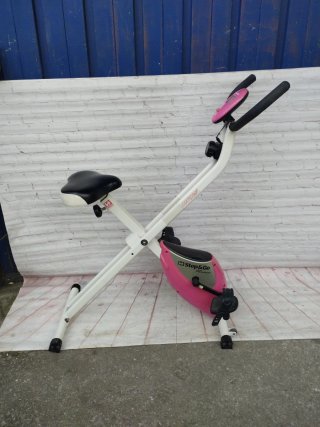 Bicicleta Estática Plegable Rosa
