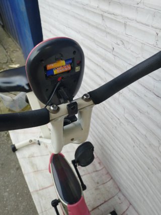 Bicicleta Estática Plegable Rosa