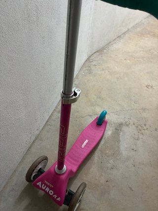Patinete infantil rosa 3 ruedas