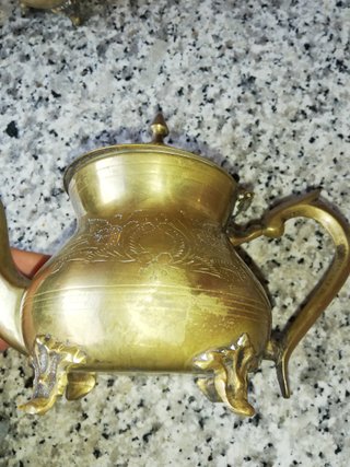 Set tè caffè vintage inciso oro