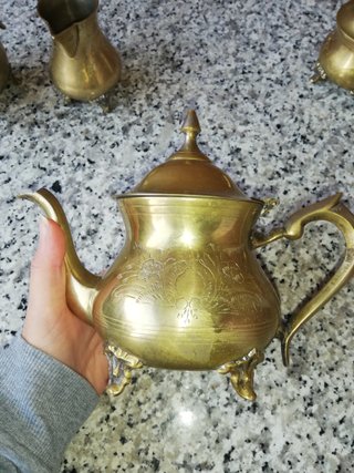Set tè caffè vintage inciso oro