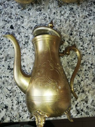 Set tè caffè vintage inciso oro