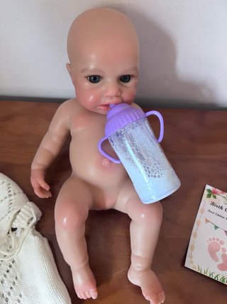 Boneca Reborn Silicone, 30 centímetros