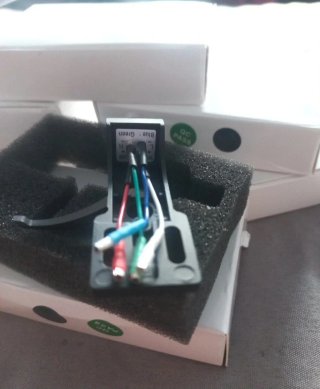 Headshell para tocadiscos negro