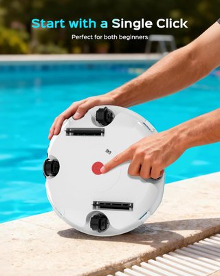 Robot Limpiafondos Piscina Inalámbrico Winny 200P