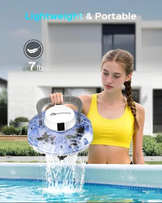 Robot Limpiafondos Piscina Inalámbrico Winny 200P